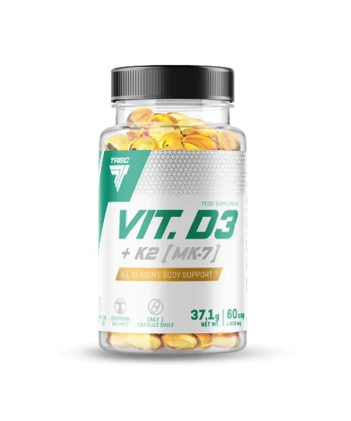 TREC Vitamin D3+K2 (MK-7) 60 Caps